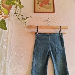 Retro Blue Corduroy Pants